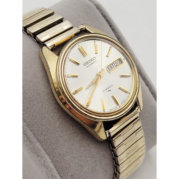 SEIKO Watch 7006-8007 Automatic Day Date Men\'s 1/40 10KT RGP Discontinued JAPAN main image 12
